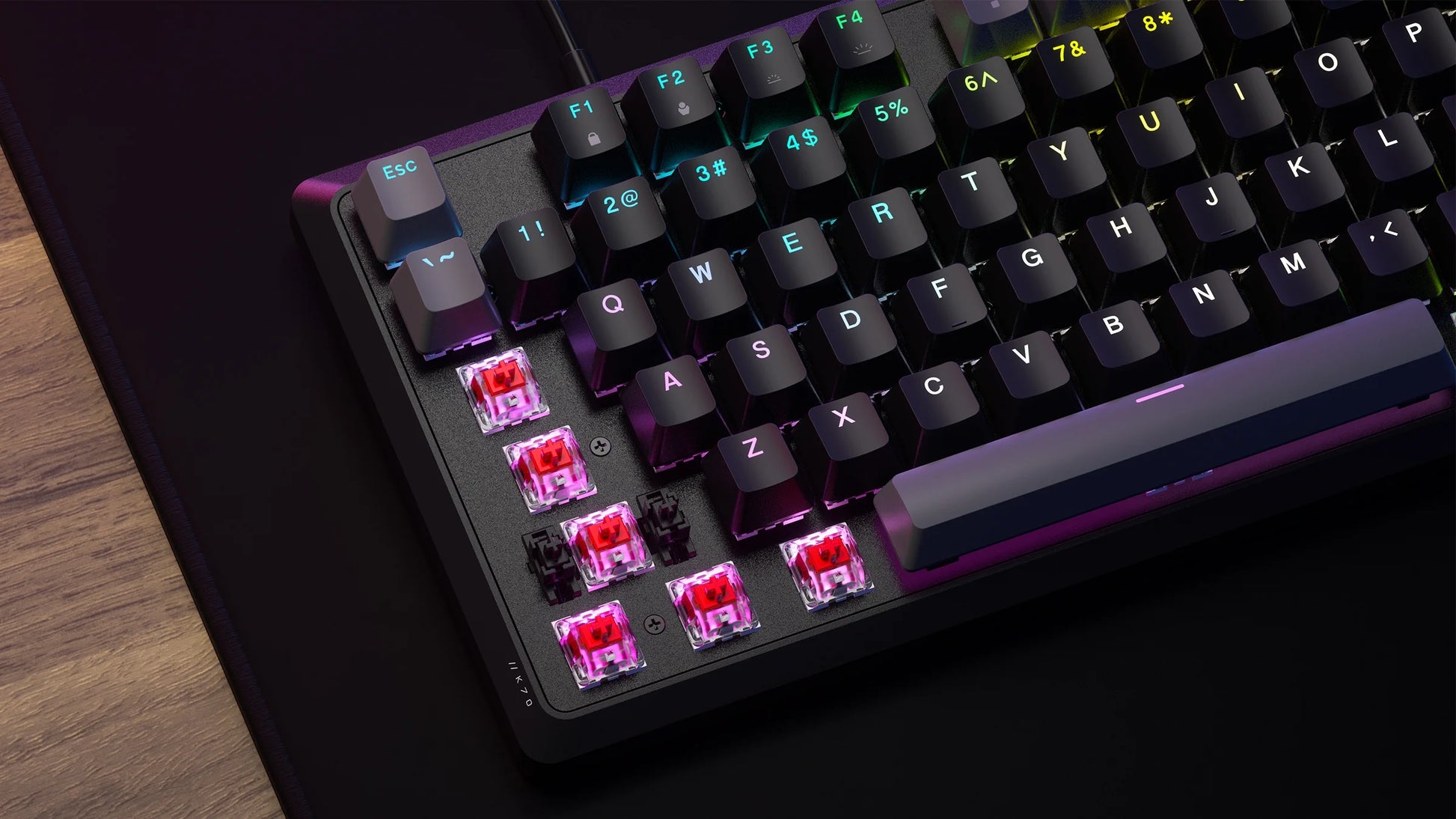 K70 CORE RGB USB Gaming Keyboard, Gray